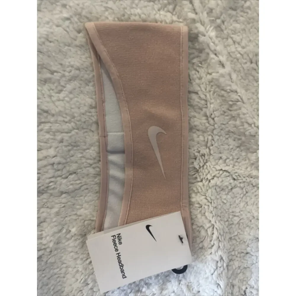 Nike Fleece Headband Unisex Moisture Wicking Double Layer Pink